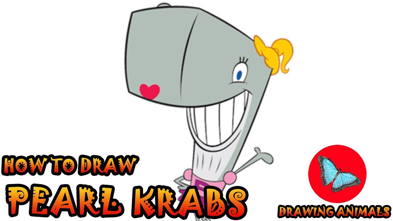 How To Draw Pearl Krabs From SpongeBob SquarePants | Coloring and Drawing For Kids