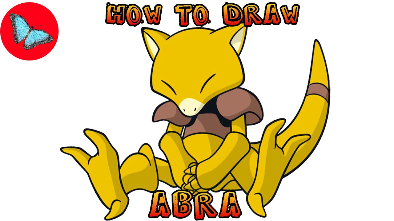 How To Draw Pokemon - Abra | Drawing Animals