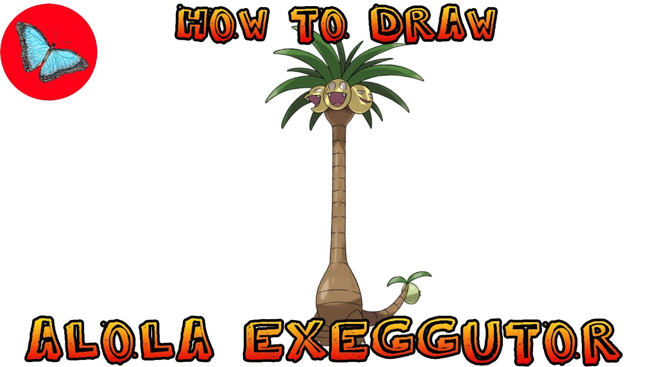 How To Draw Pokemon - Alola Exeggutor | Drawing Animals