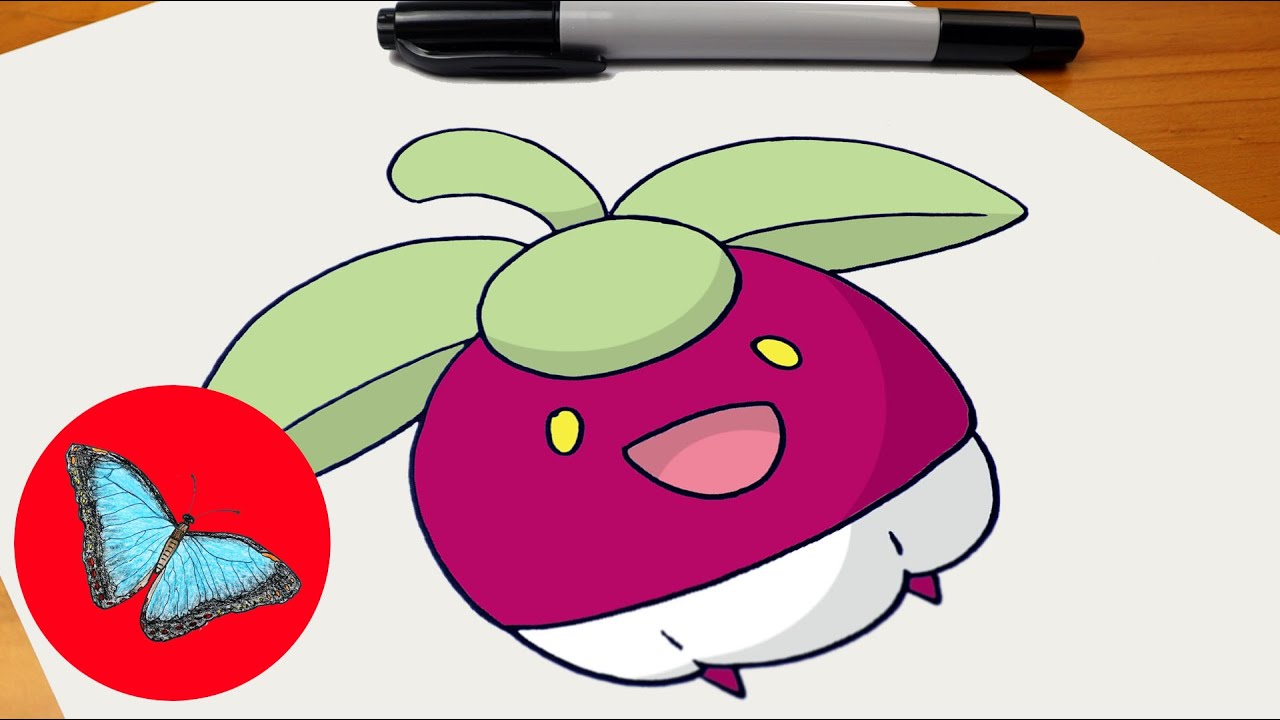 How To Draw Pokemon - Bounsweet Easy Step by Step