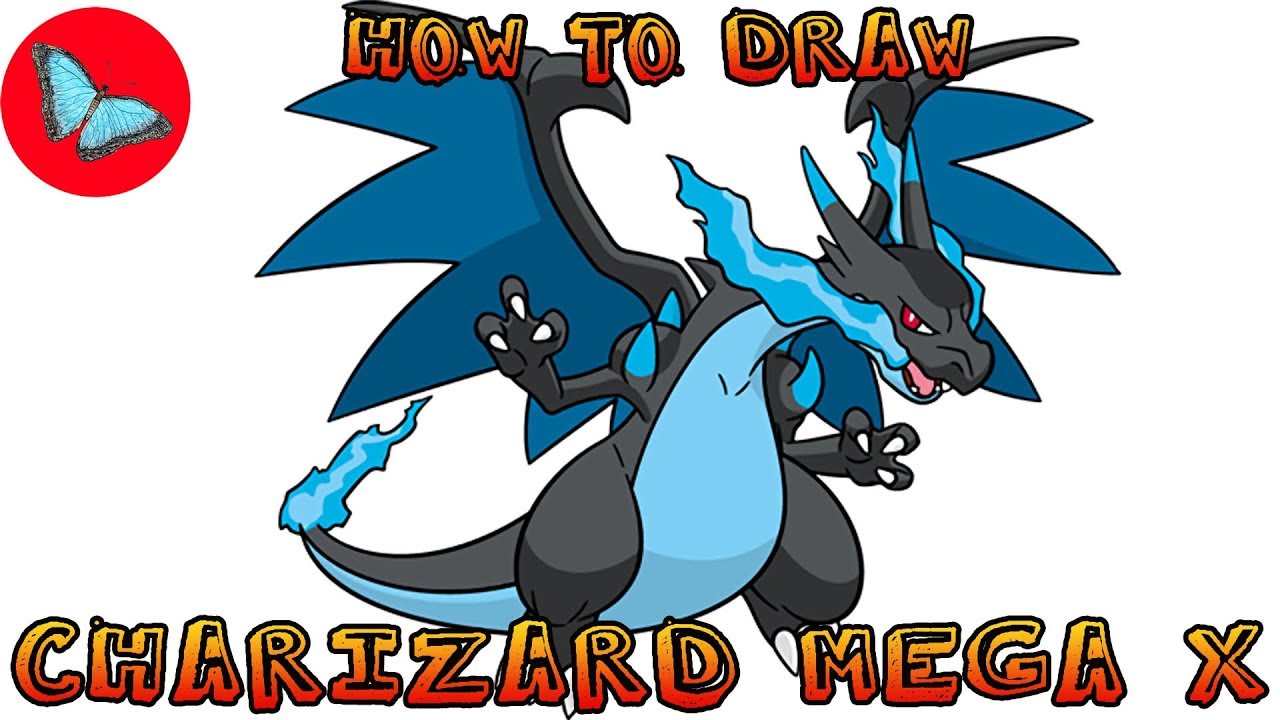 How To Draw Pokemon - Charizard Mega X | Drawing Animals