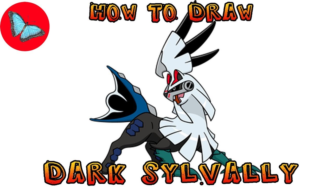 How To Draw Pokemon - Dark Sylvally | Drawing Animals