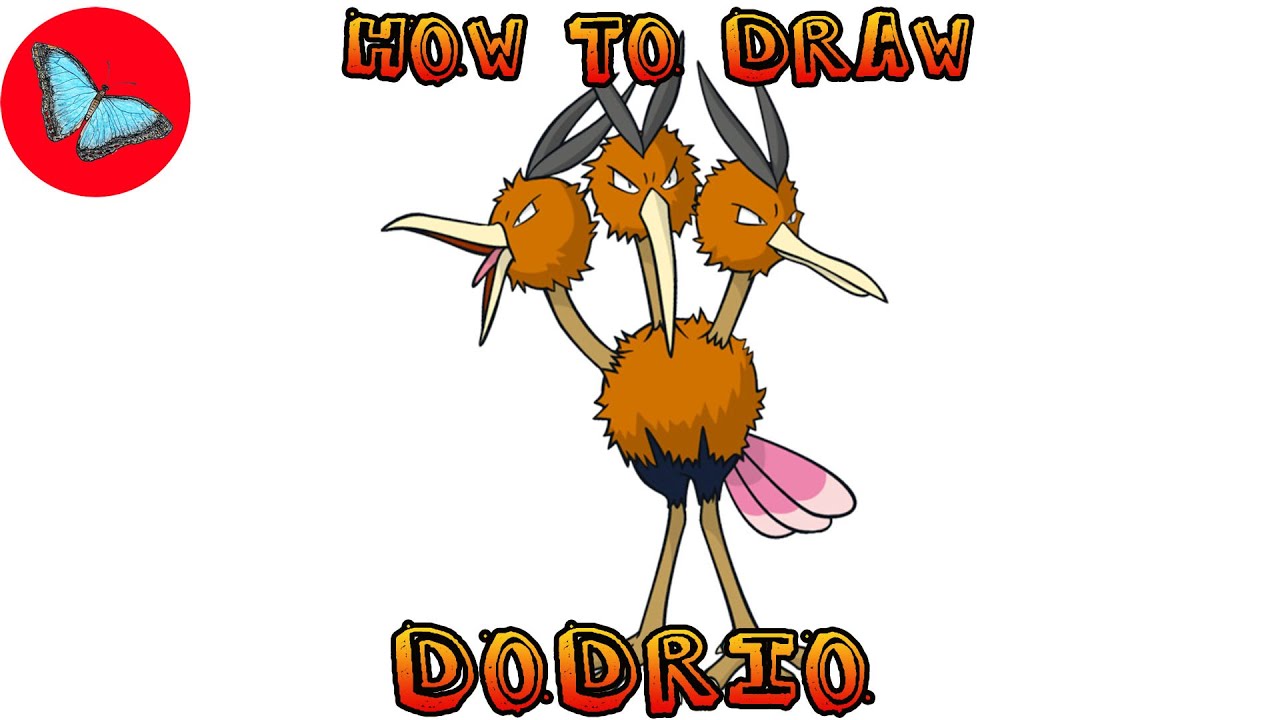 How To Draw Pokemon - Dodrio | Drawing Animals