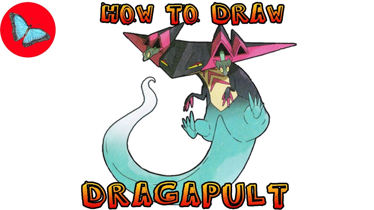 How To Draw Pokemon - Dragapult | Drawing Animals