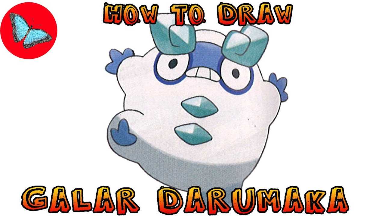 How To Draw Pokemon - Galar Darumaka | Drawing Animals
