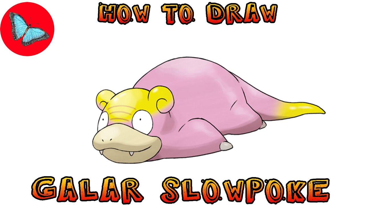 How To Draw Pokemon - Galar Slowpoke | Drawing Animals