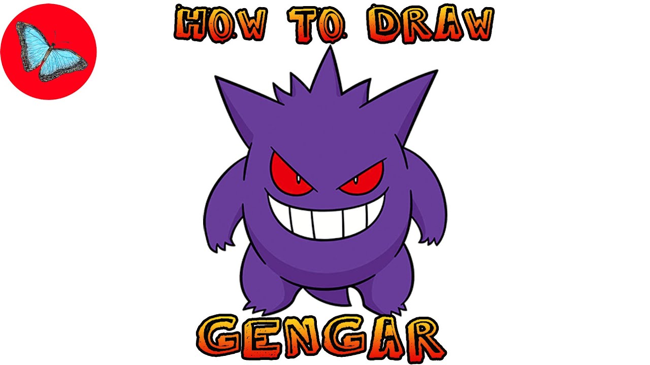 How To Draw Pokemon - Gengar | Drawing Animals