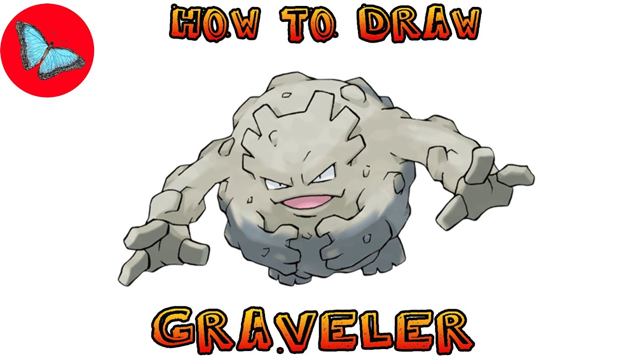 How To Draw Pokemon - Graveler | Drawing Animals