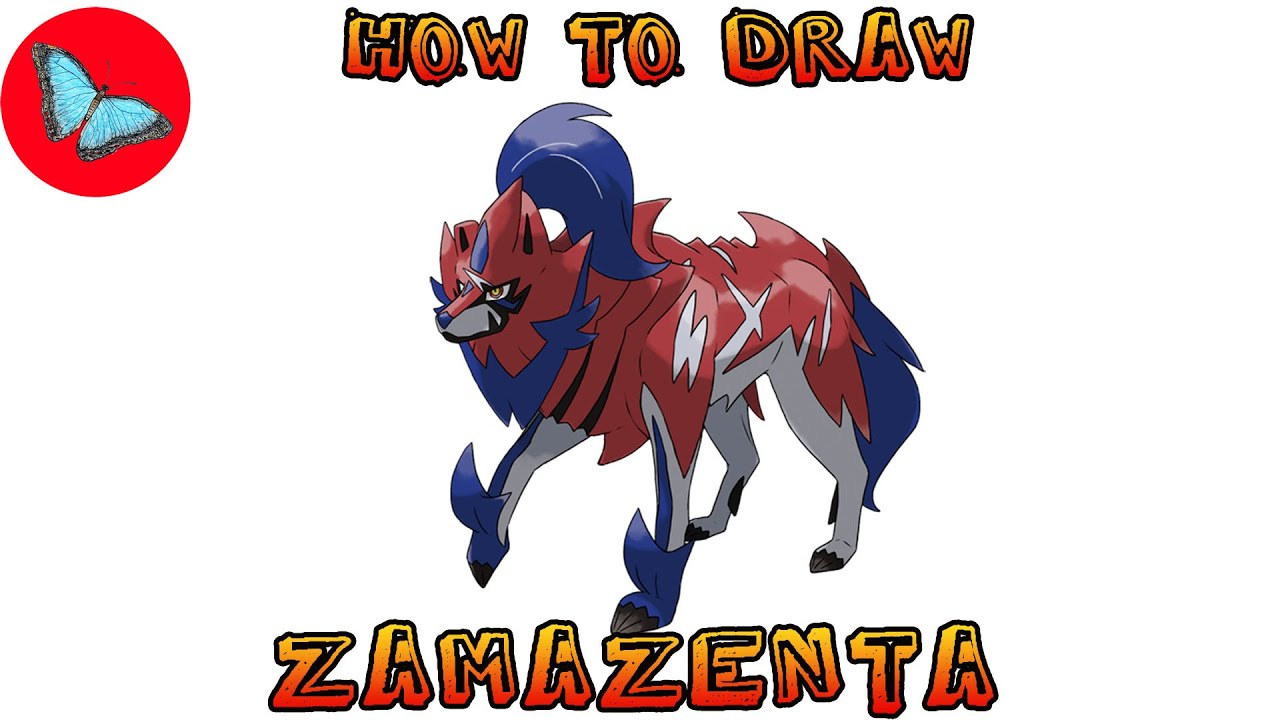 How To Draw Pokemon -Hero Zamazenta | Drawing Animals