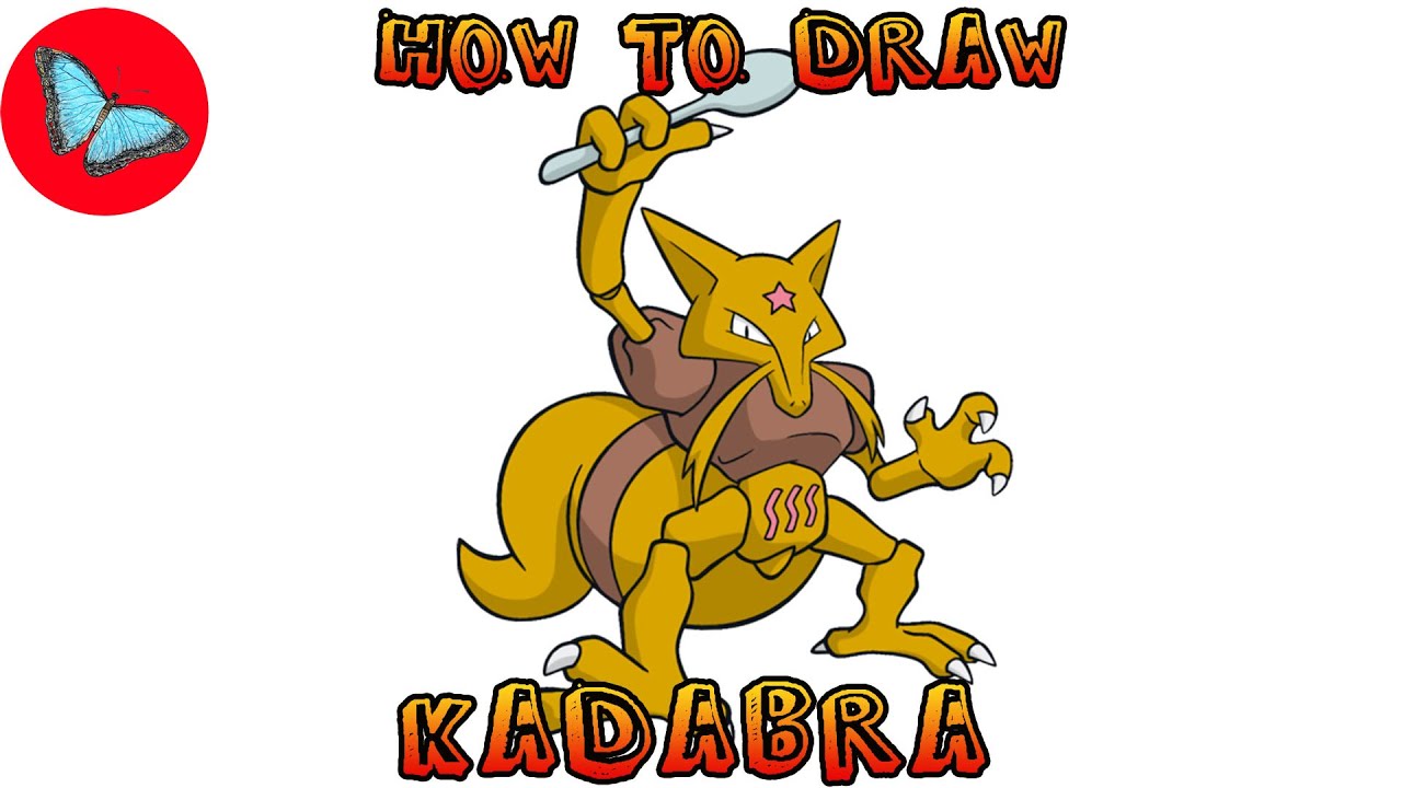 How To Draw Pokemon - Kadabra | Drawing Animals