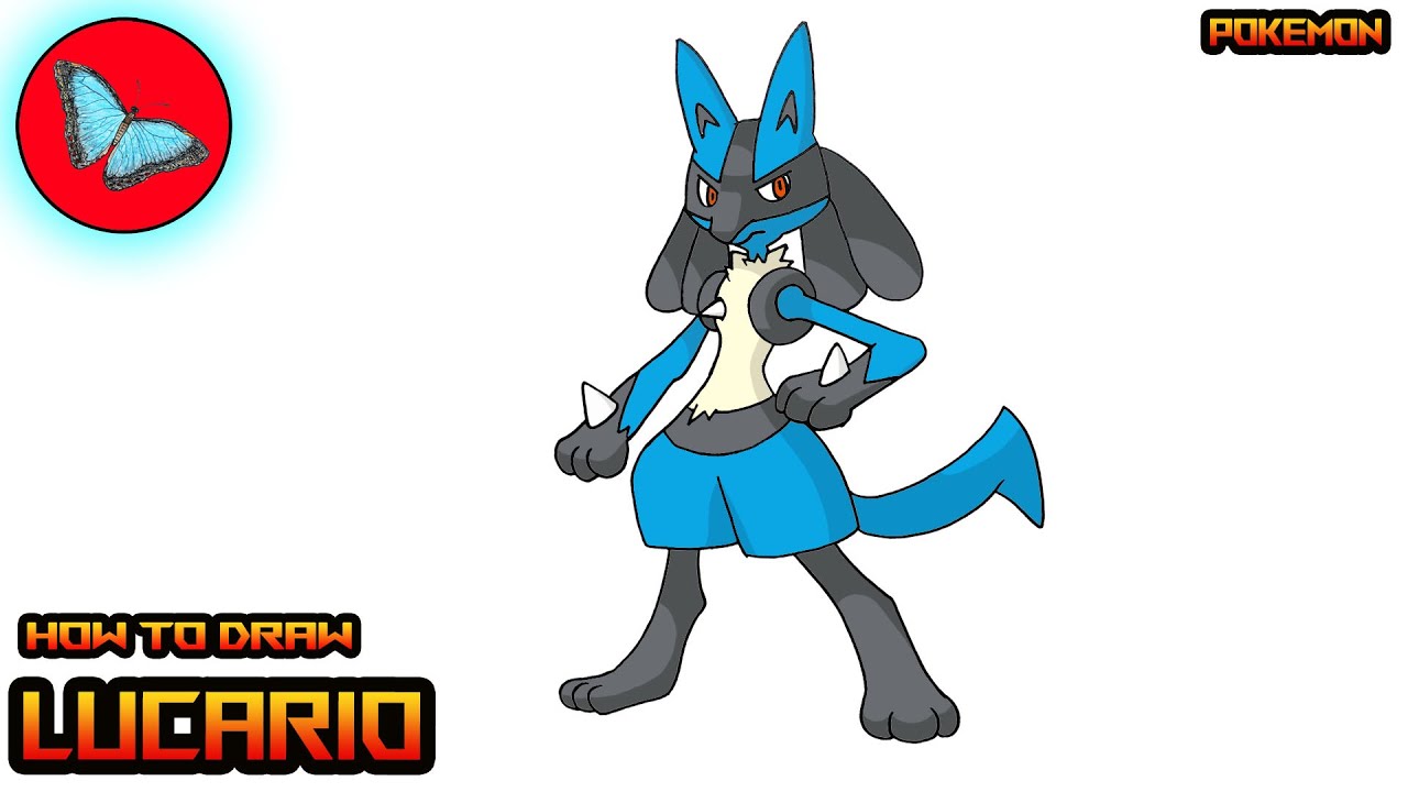 How To Draw Pokemon - Lucario step by step