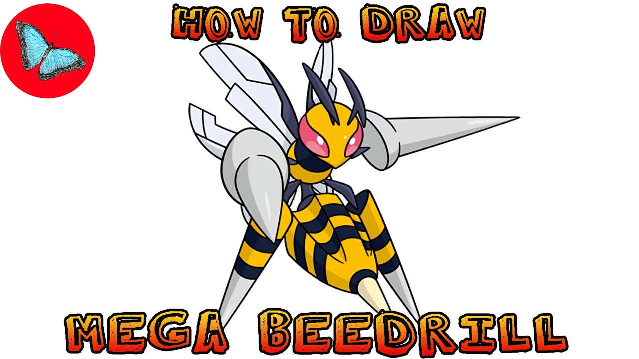 How To Draw Pokemon - Mega Beedrill | Drawing Animals