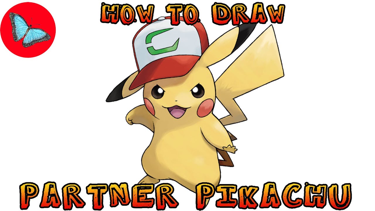How To Draw Pokemon - Partner Pikachu | Drawing Animals