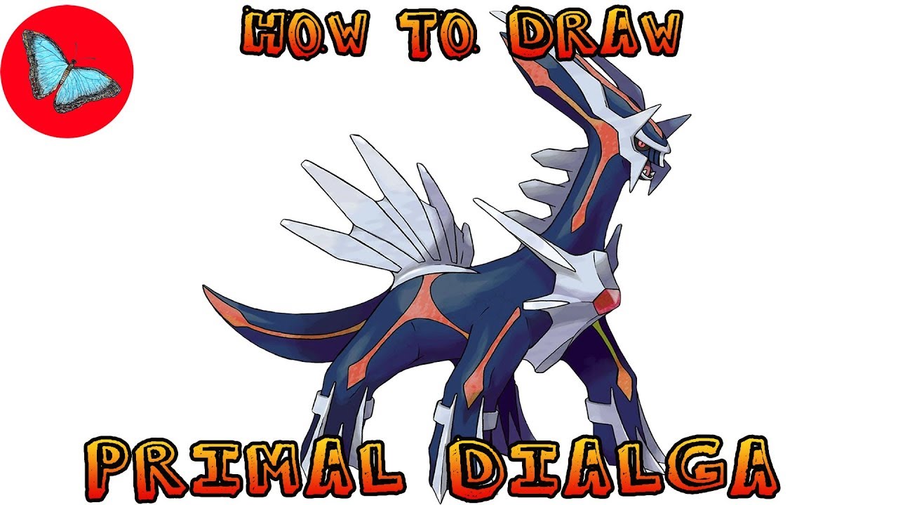 How To Draw Pokemon - Primal Dialga | Drawing Animals