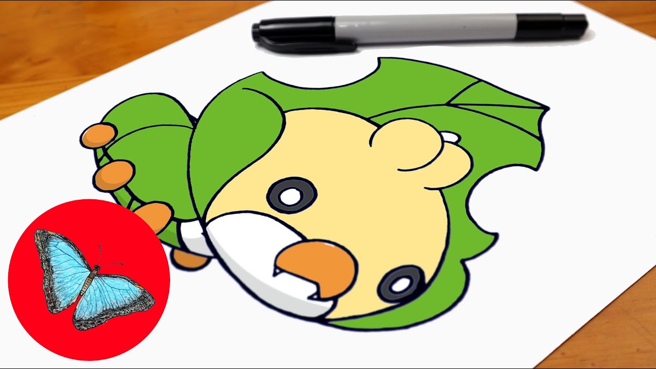How To Draw Pokemon - Sewaddle Easy Step by Step