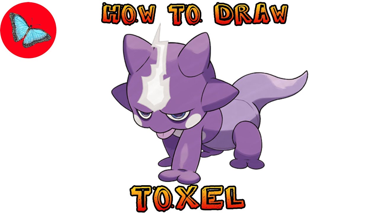 How To Draw Pokemon - Toxel | Drawing Animals