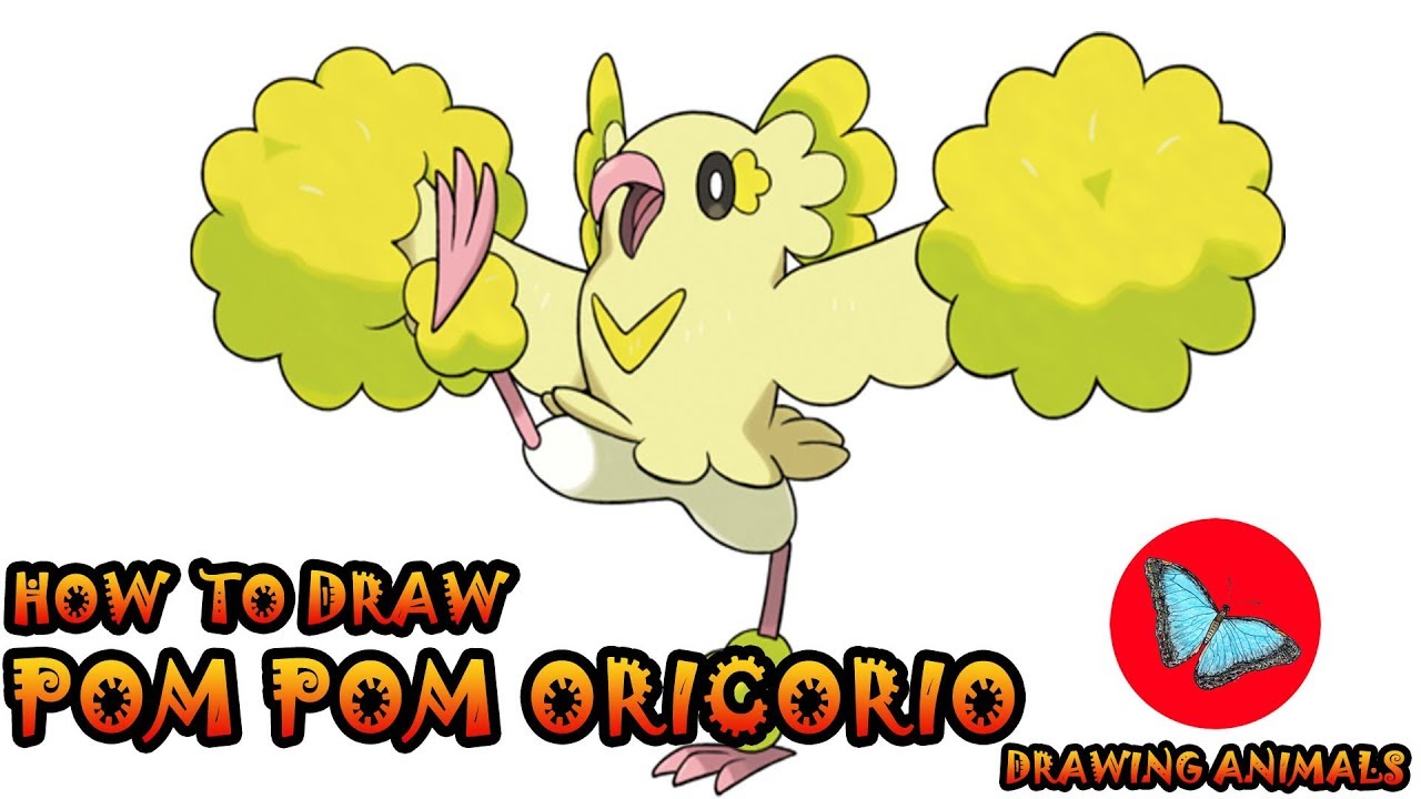 How To Draw Pom Pom Oricorio Pokemon | Drawing Animals