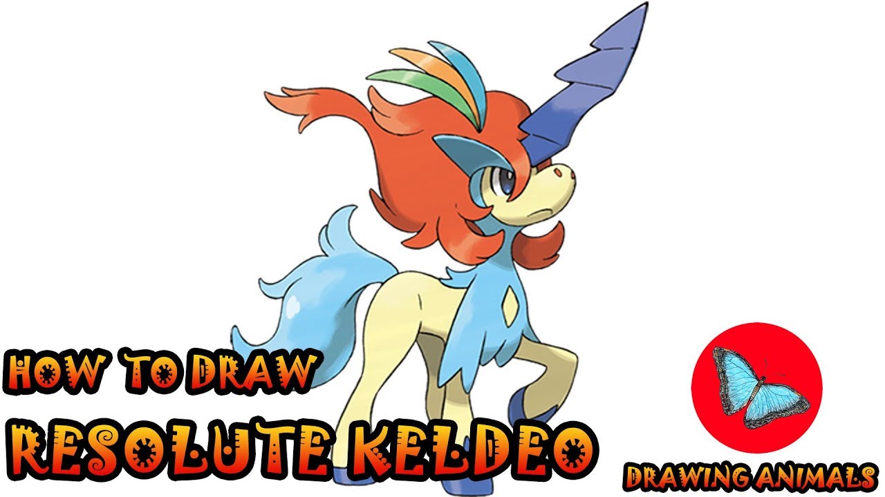 How To Draw Resolute Keldeo Pokemon | Drawing Animals