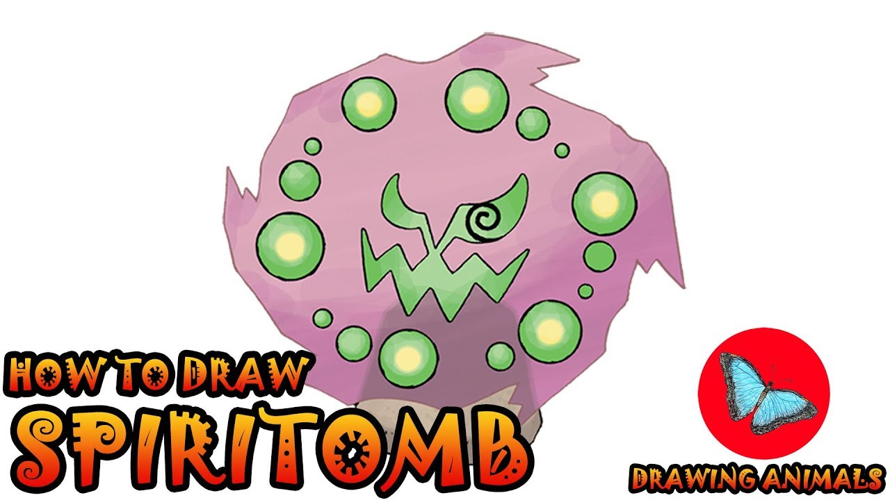 How To Draw Spiritomb Pokemon | Drawing Animals