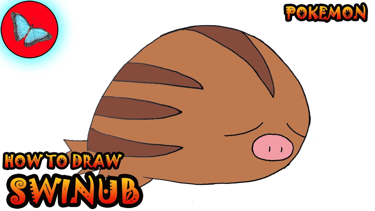 How To Draw Swinub From Pokemon | Drawing Animals