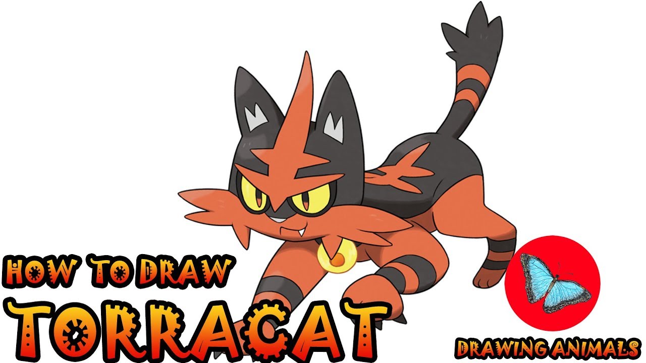 How To Draw Torracat Pokemon | Drawing Animals