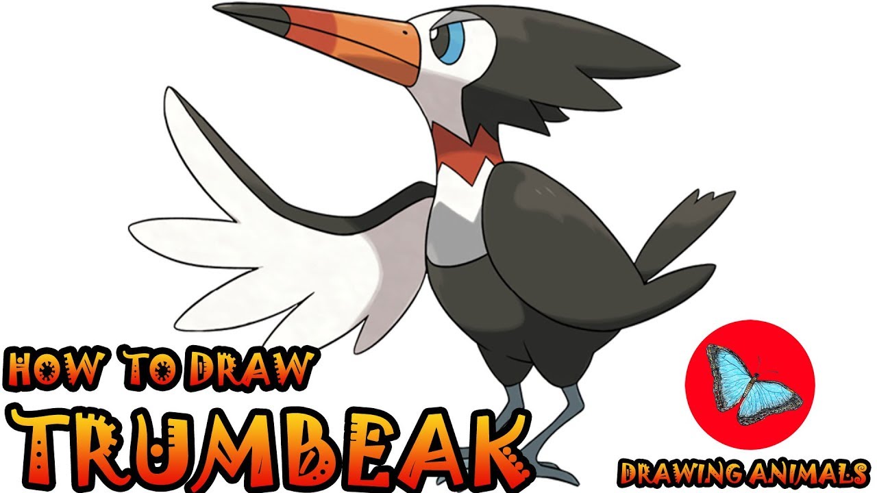 How To Draw Trumbeak Pokemon | Drawing Animals