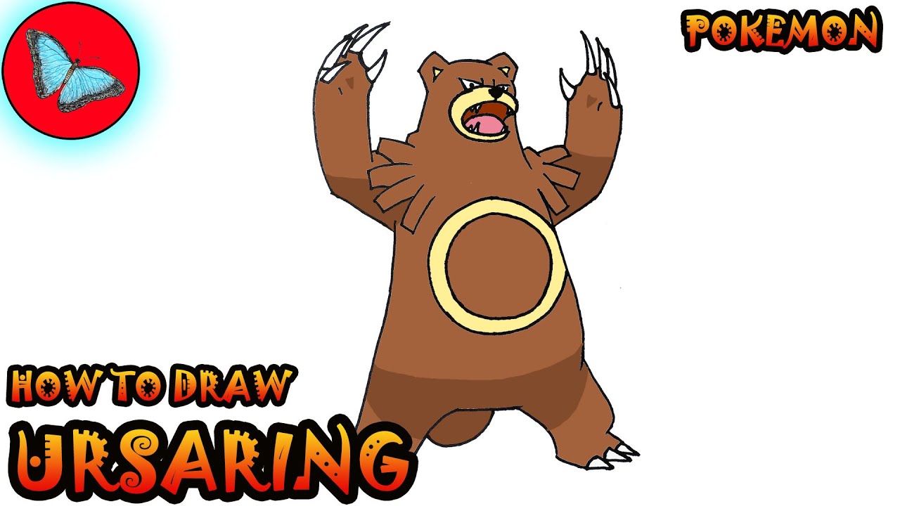 How To Draw Ursaring From Pokemon | Drawing Animals