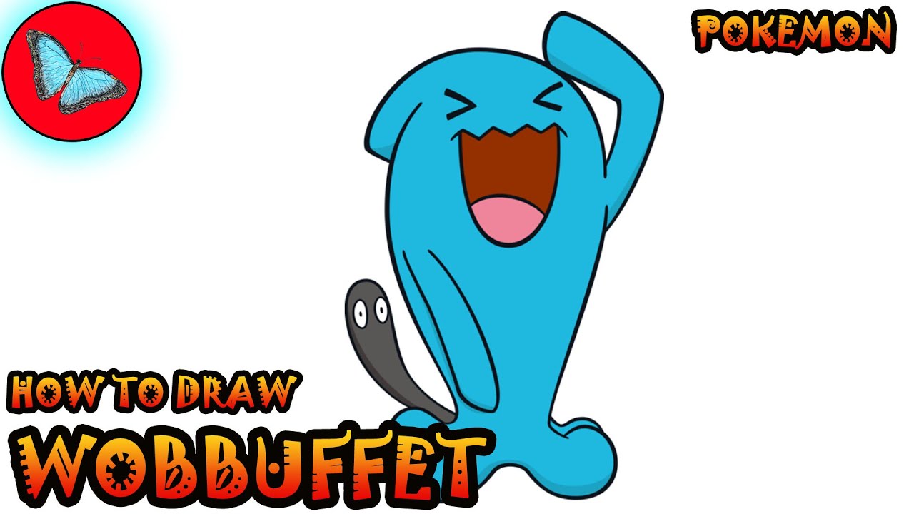 How To Draw Wobbuffet From Pokemon | Drawing Animals