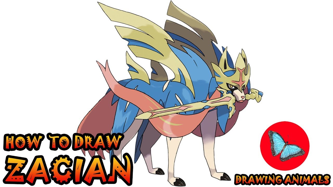How To Draw Zacian Pokemon | Drawing Animals