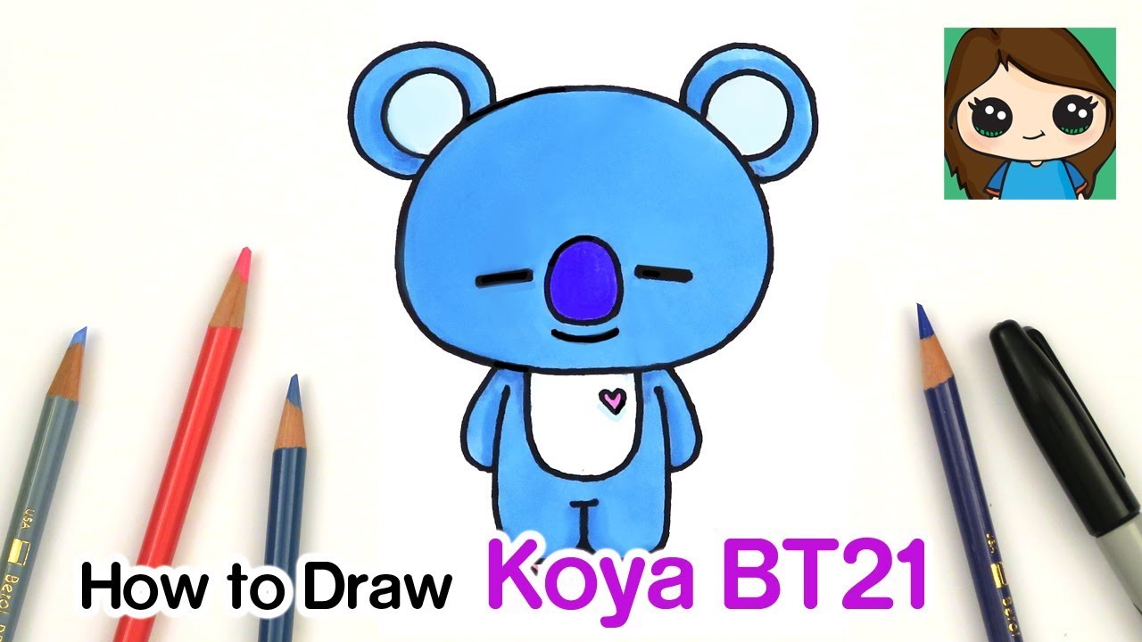 How to Draw BT21 Koya | BTS RM Persona