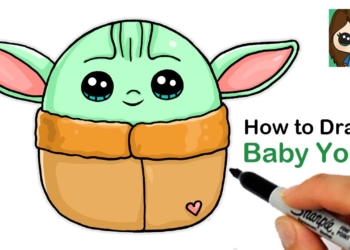 How to Draw Baby Yoda Easy | Squishmallows
