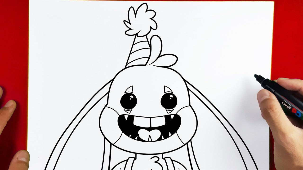 How to Draw Bunzo Bunny - Poppy Playtime