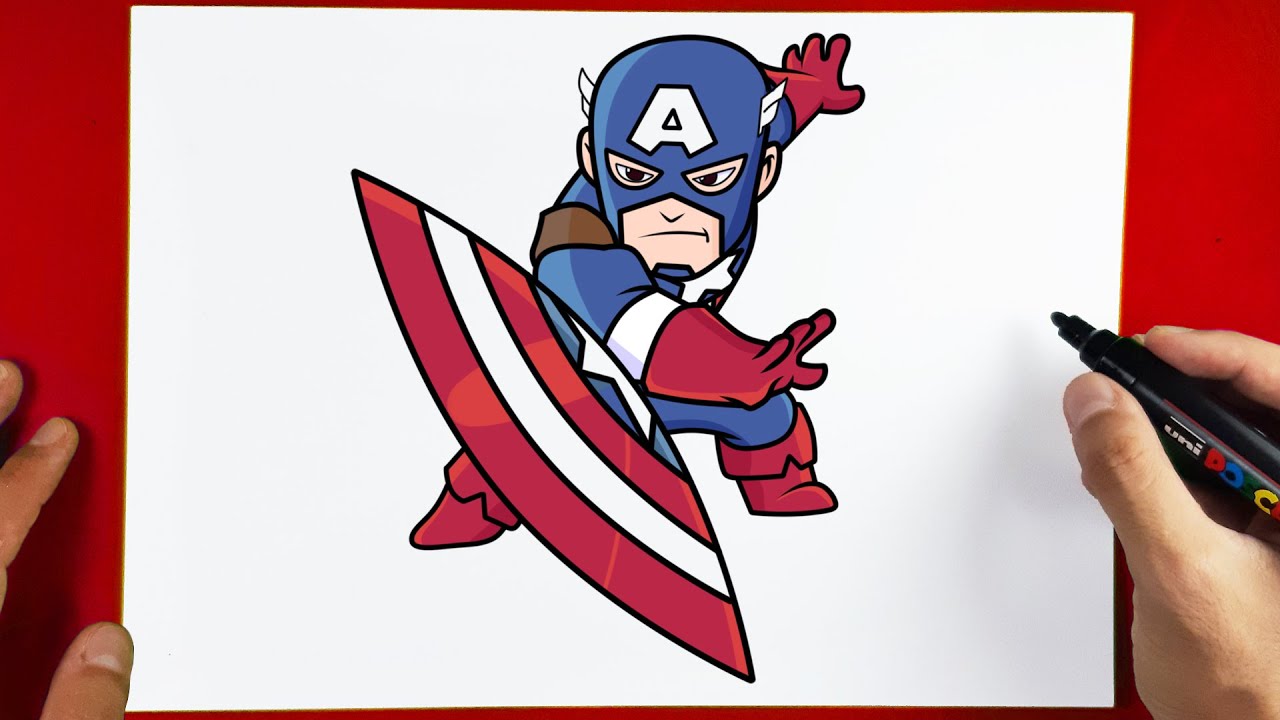 How to Draw Captain America from Marvel