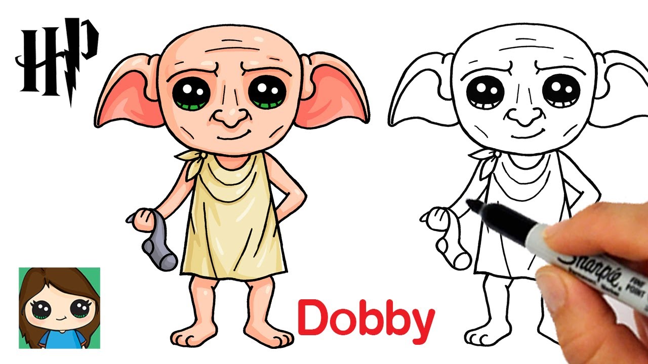 How to Draw Dobby House Elf | Harry Potter