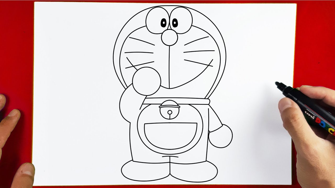 How to Draw Doraemon step by step - Easy Drawing