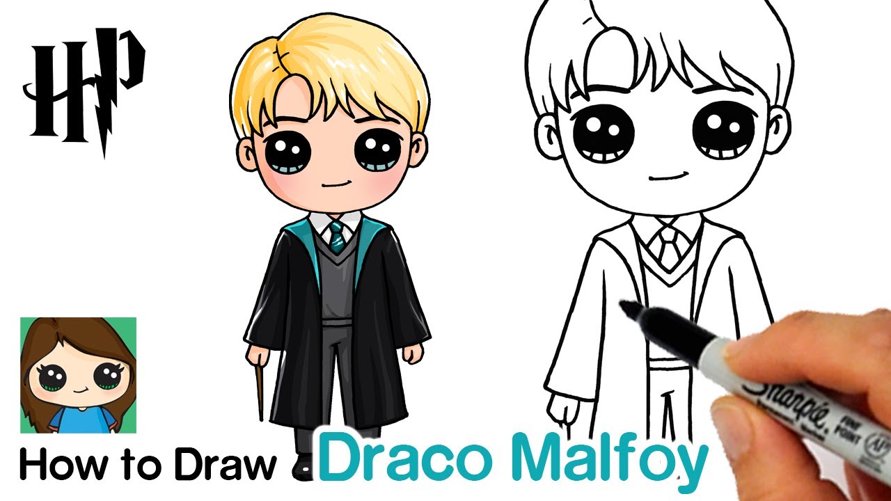 How to Draw Draco Malfoy Easy | Harry Potter