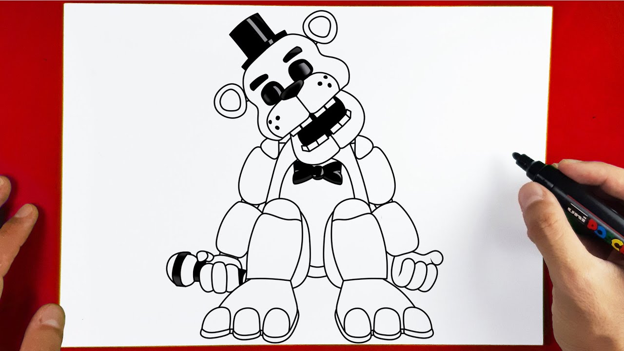 How to Draw Golden Freddy - FNAF | Five Nights at Freddy's
