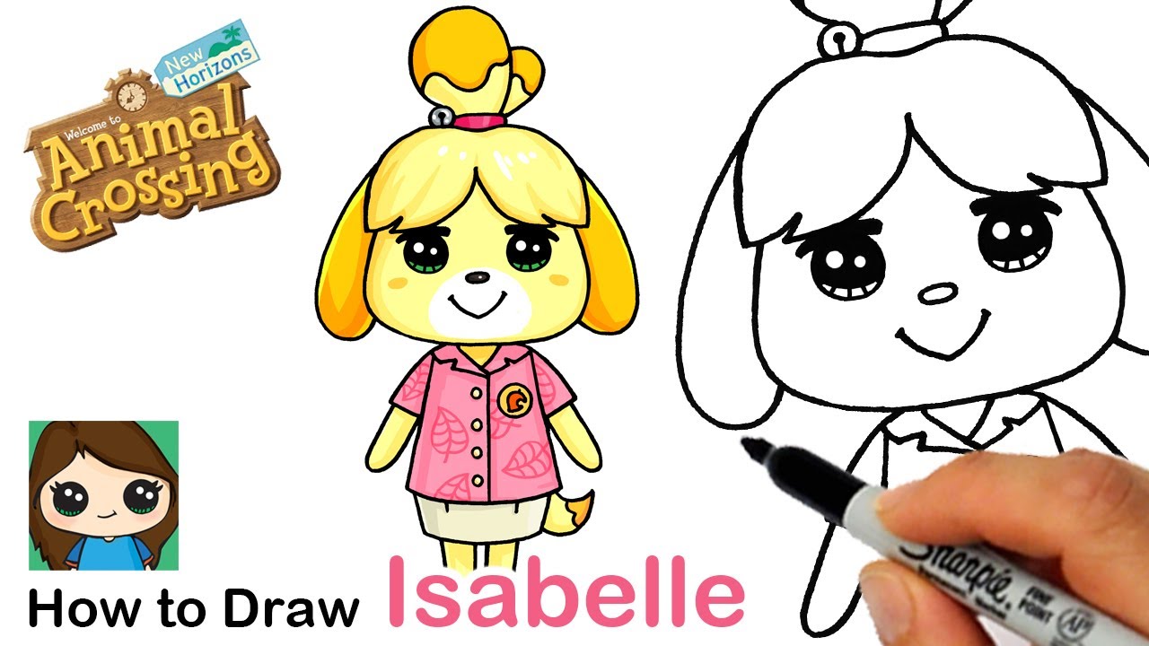 How to Draw Isabelle the Dog | Animal Crossing
