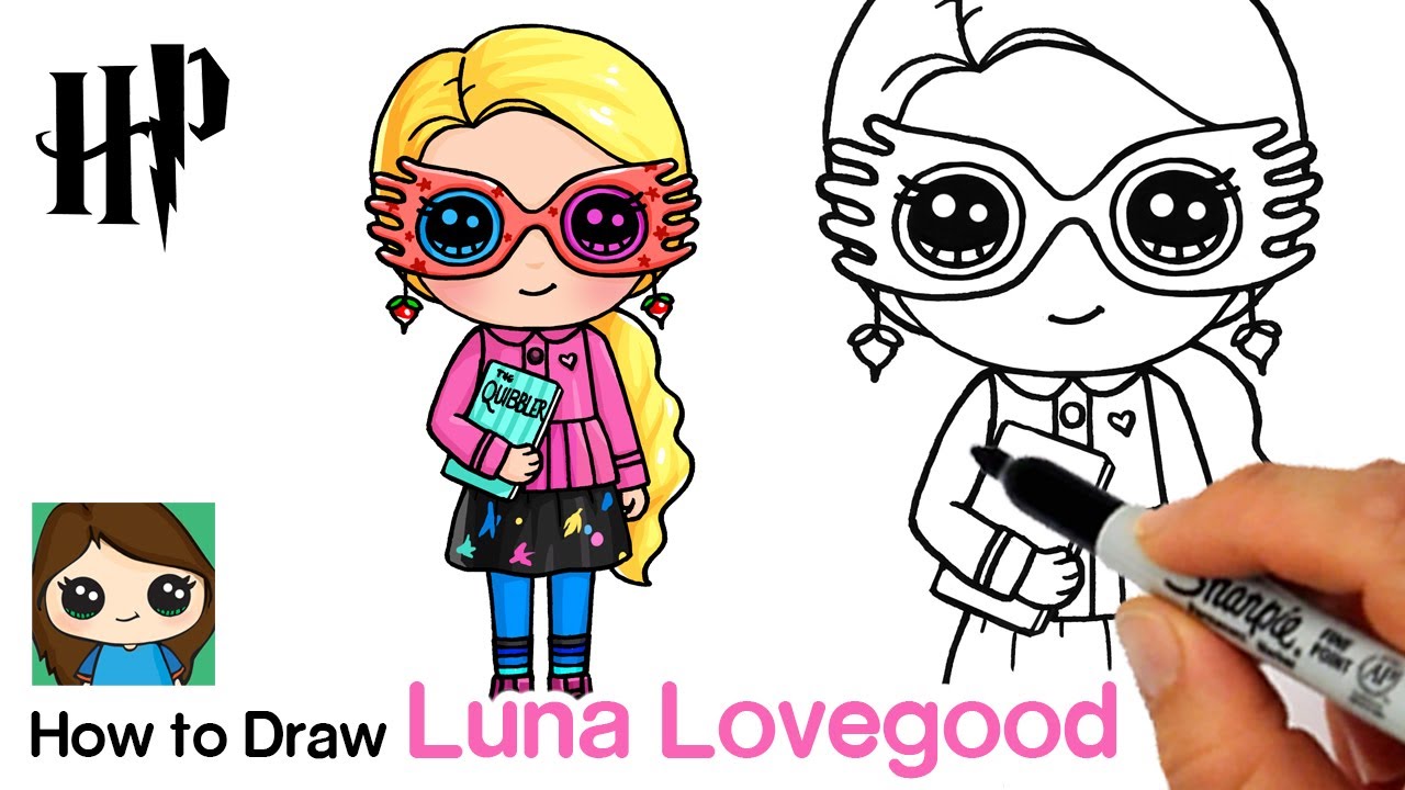 How to Draw Luna Lovegood | Harry Potter