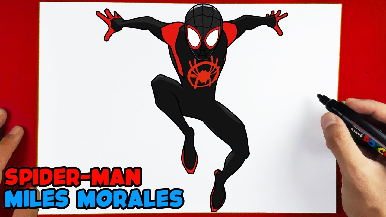 How to Draw Miles Morales Spider-man | Step-by-Step