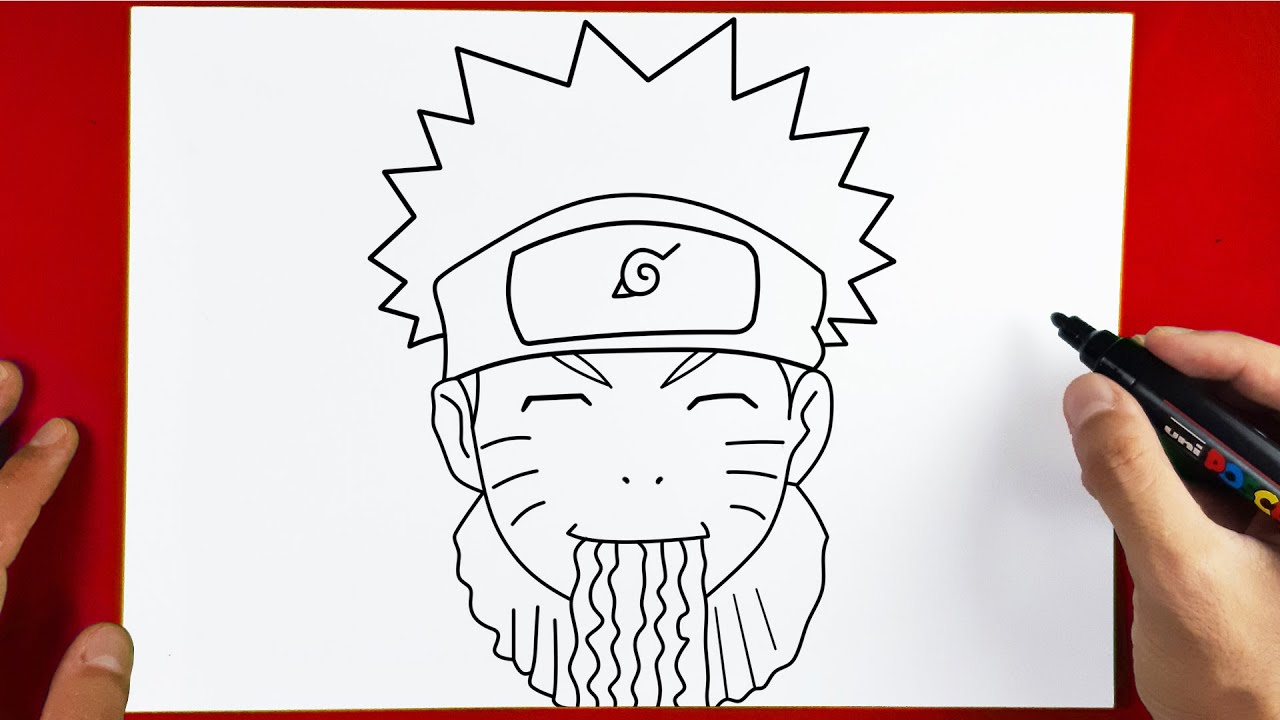How to Draw Naruto Eating Ramen | Very Easy