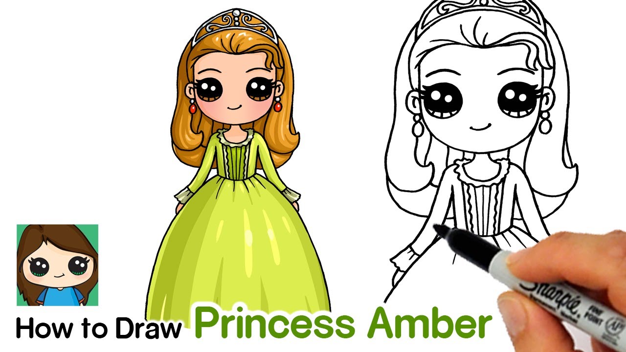 How to Draw Princess Amber | Sofia the First