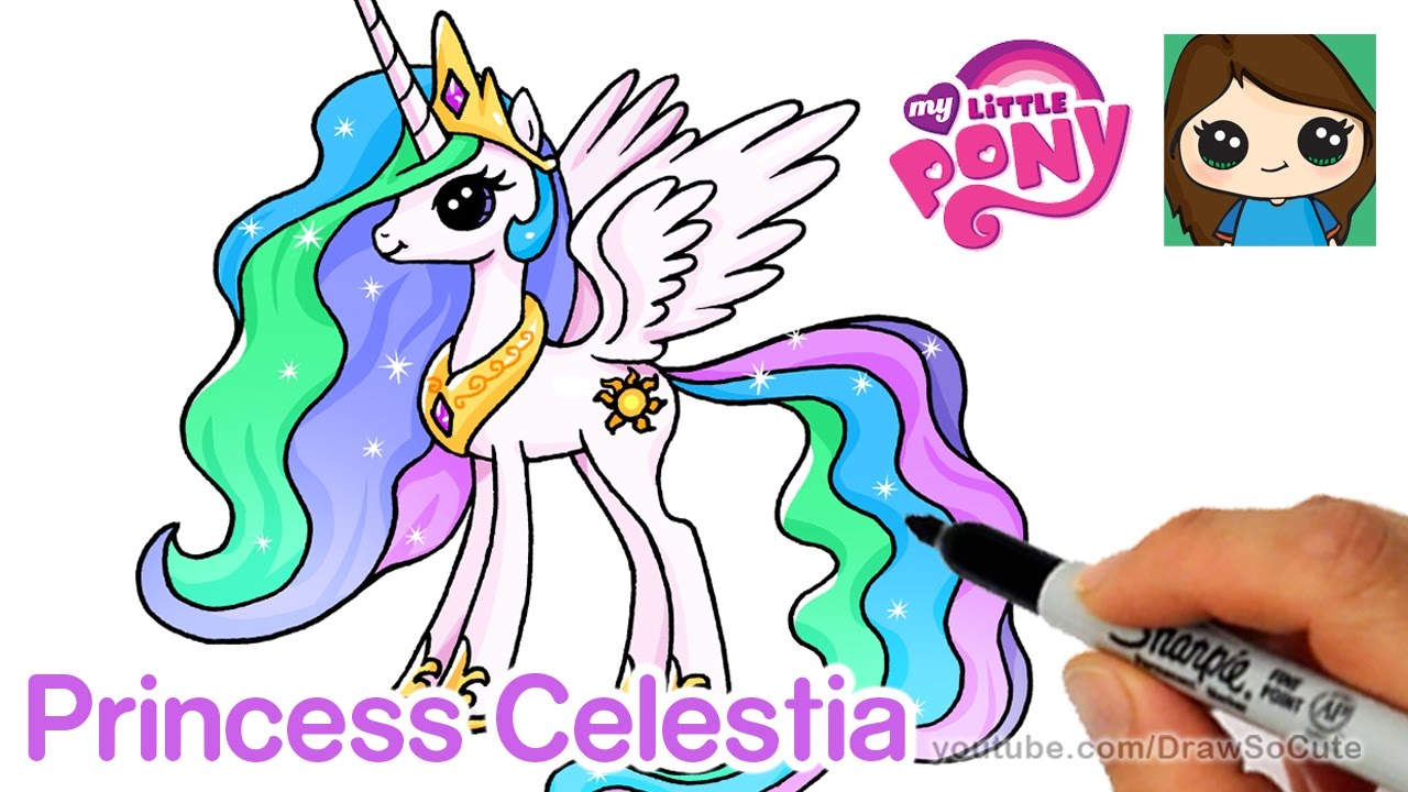 How to Draw Princess Celestia - My Little Pony