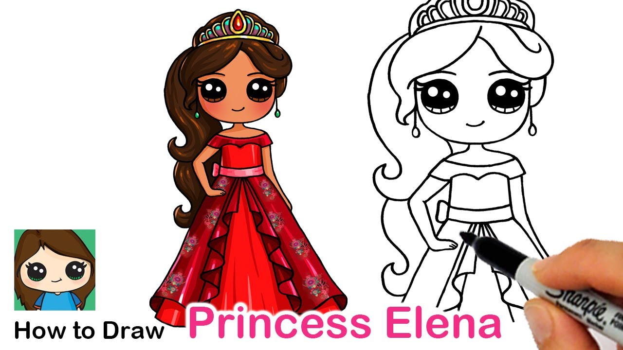 How to Draw Princess Elena of Avalor | Disney