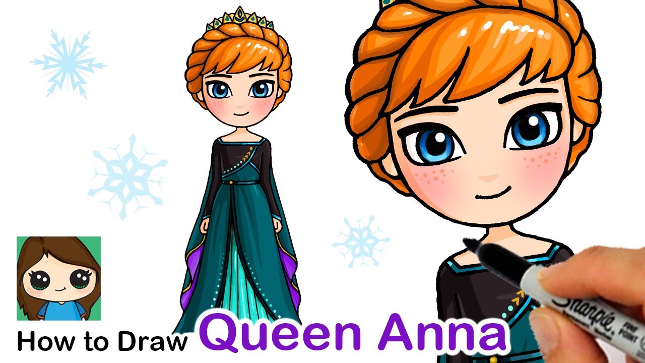 How to Draw Queen Anna | Disney Frozen 2