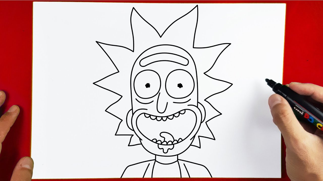 How to Draw Rick from - Rick and Morty