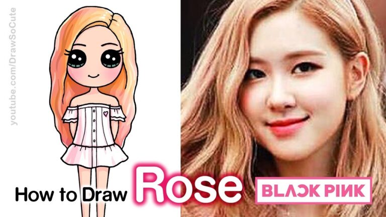 How to Draw Rose | BlackPink Kpop
