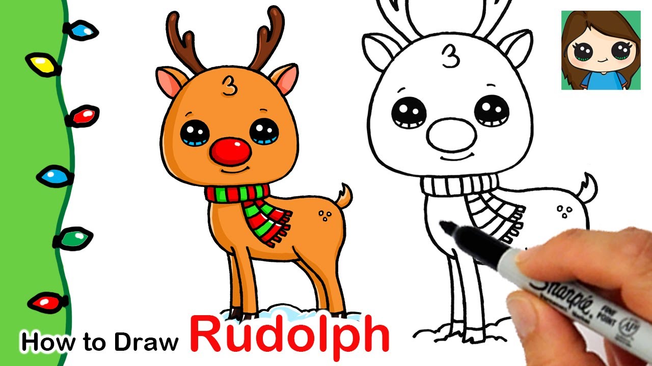 How to Draw Rudolph | Christmas Series #3