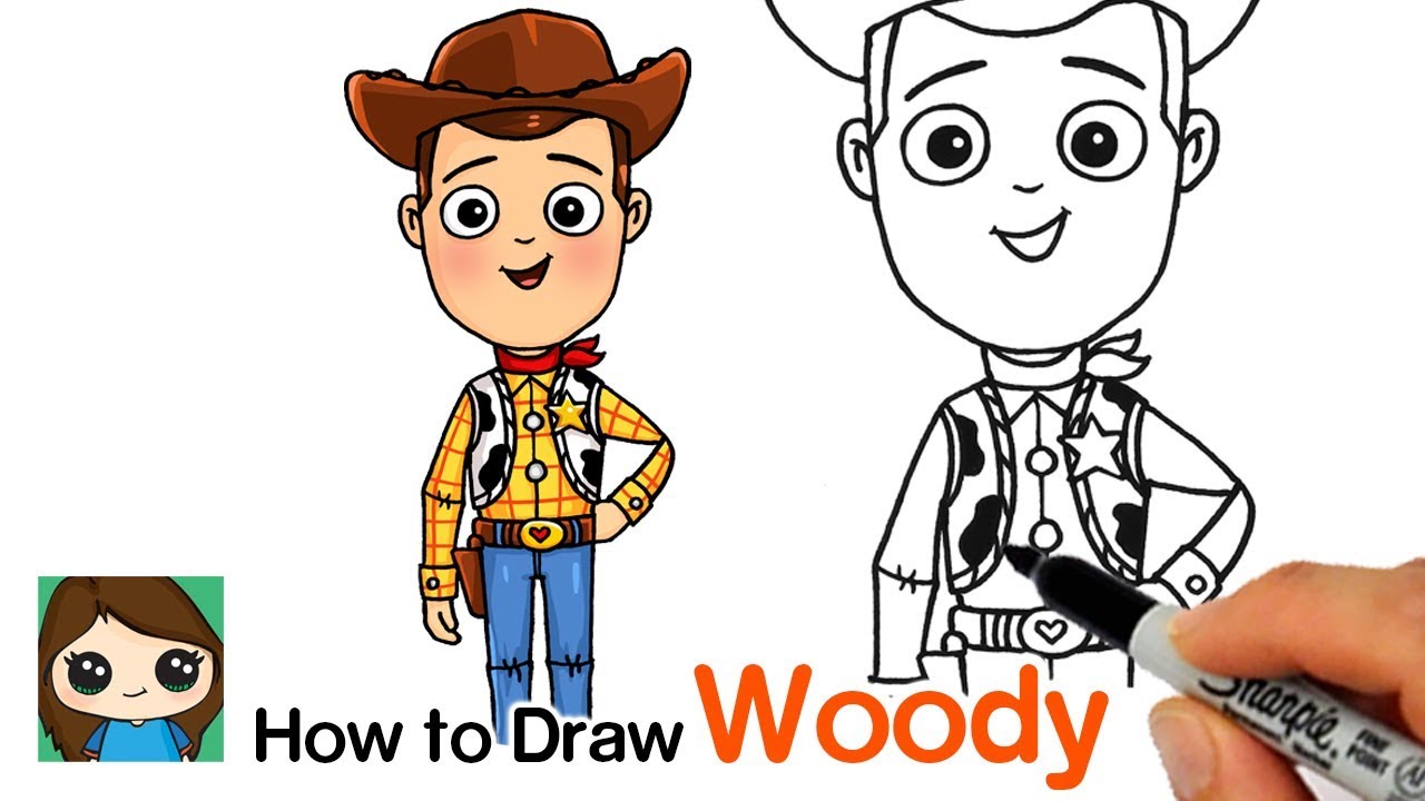 How to Draw Sheriff Woody | Toy Story