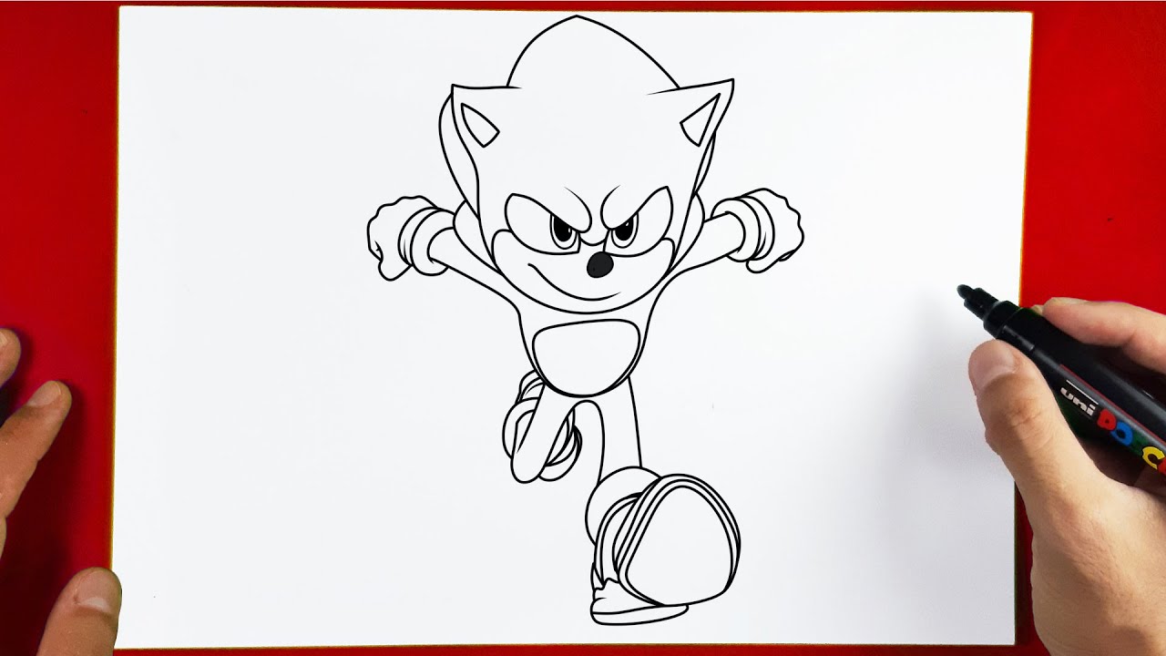 How to Draw Sonic the Hedgehog 2 The Movie